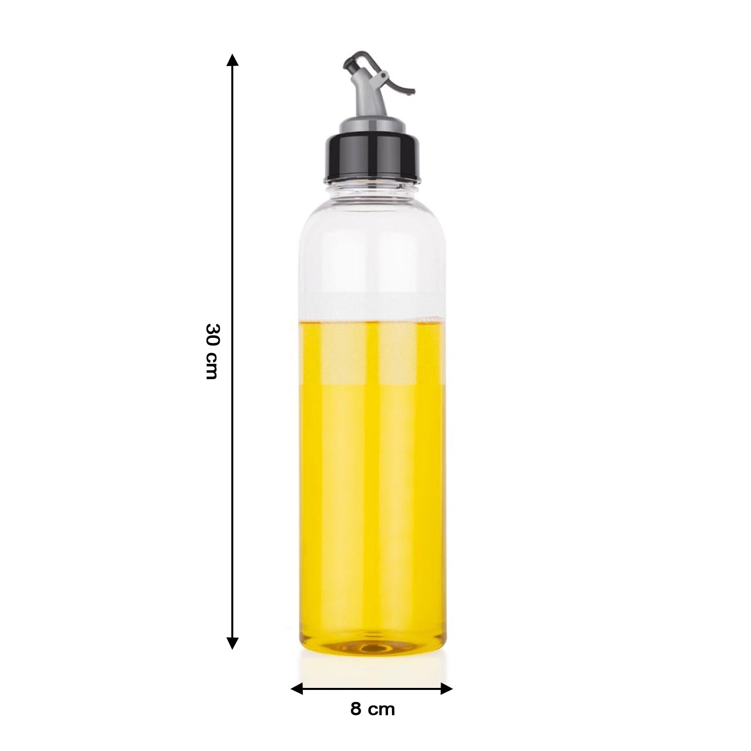 Plastic Oil Dispenser – 1 Litre Transparent Bottle | Vastate