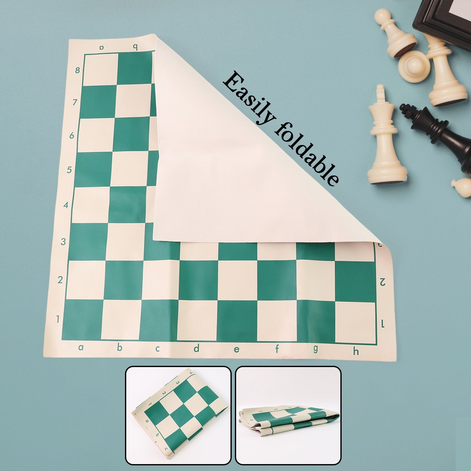 Portable Chess Set – Foldable, Travel-Friendly with Plastic Pieces