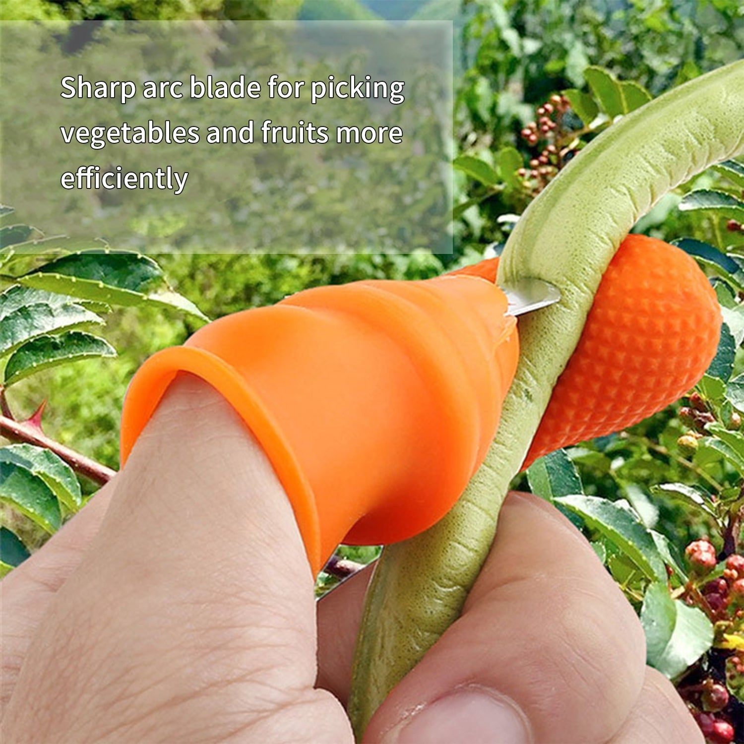 Vegetable Thumb Cutter Set – 5-Piece Sharp Blades | Quickslice