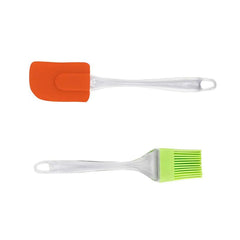 Silicone Spatula & Brush Set – 2 Pcs Non-Stick Bakeware | Bake & Dwell