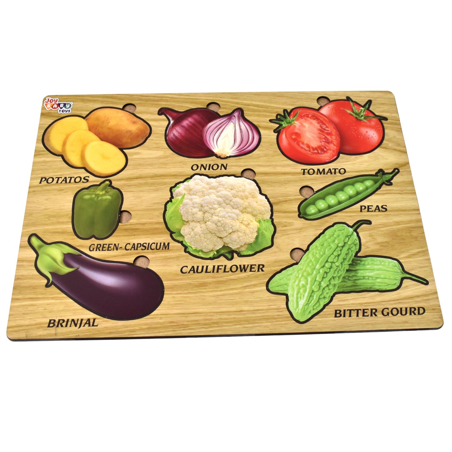 Wooden Vegetable Puzzle – Educational Toy for Toddlers | Inventive Play