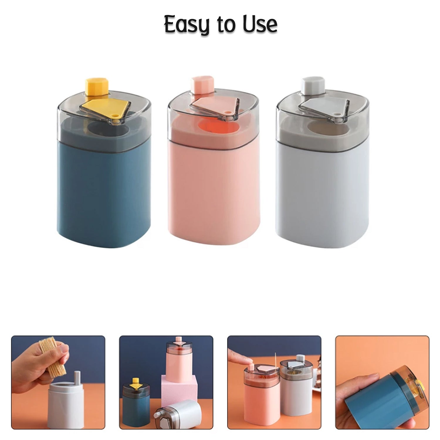 The Tidy Table automatic pop-up toothpick dispenser, a durable accessory for daily use.