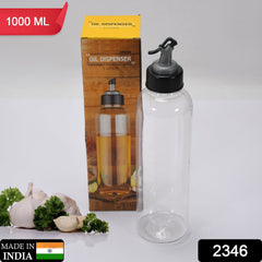 Plastic Oil Dispenser – 1 Litre Transparent Bottle | Vastate