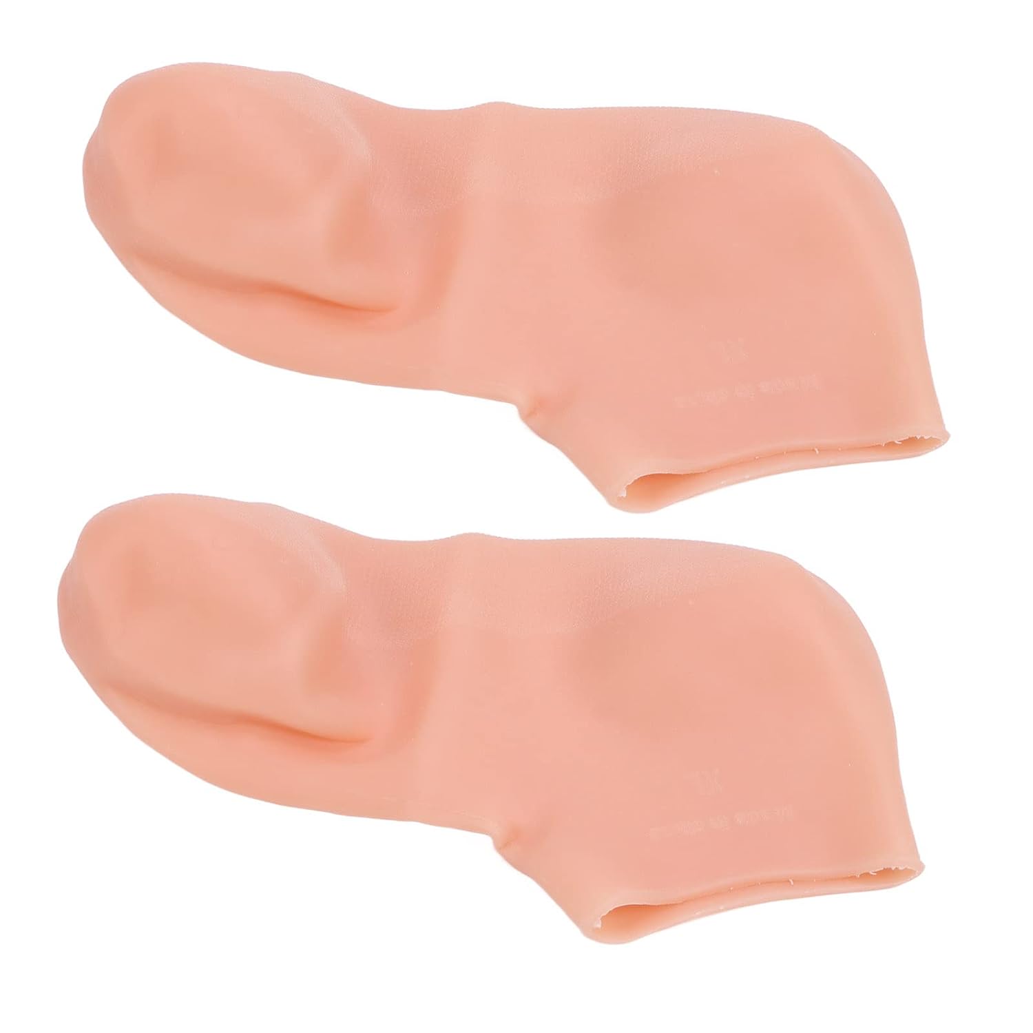 Non-slip bottom silicone moisturizing socks designed for dry and rough feet.