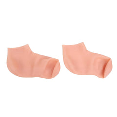 Hydrating gel silicone moisturizing socks providing intensive treatment for cracked heels.