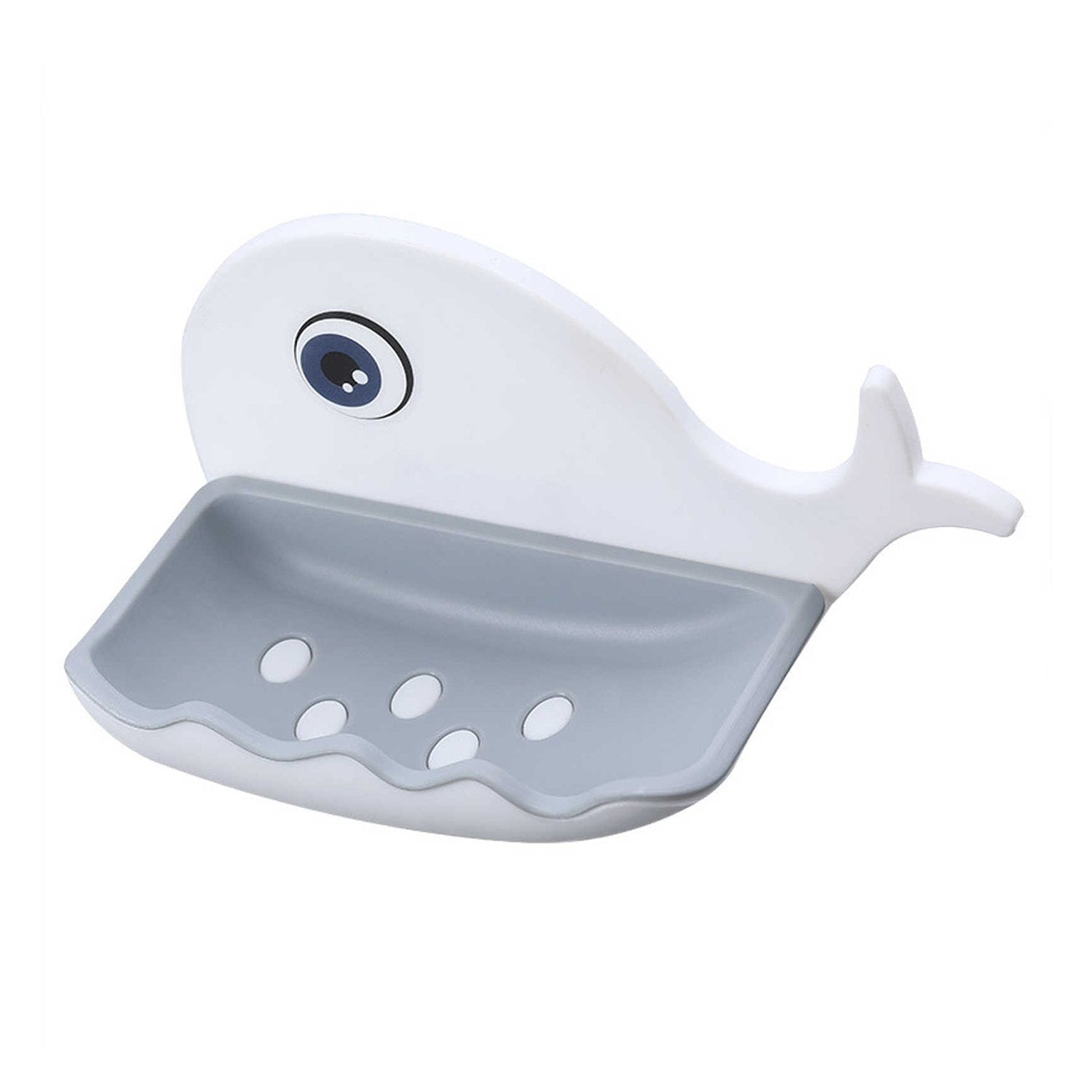Wall Mounted Soap Holder – Fish Shape Double Layer Adhesive | VelvetBubbles