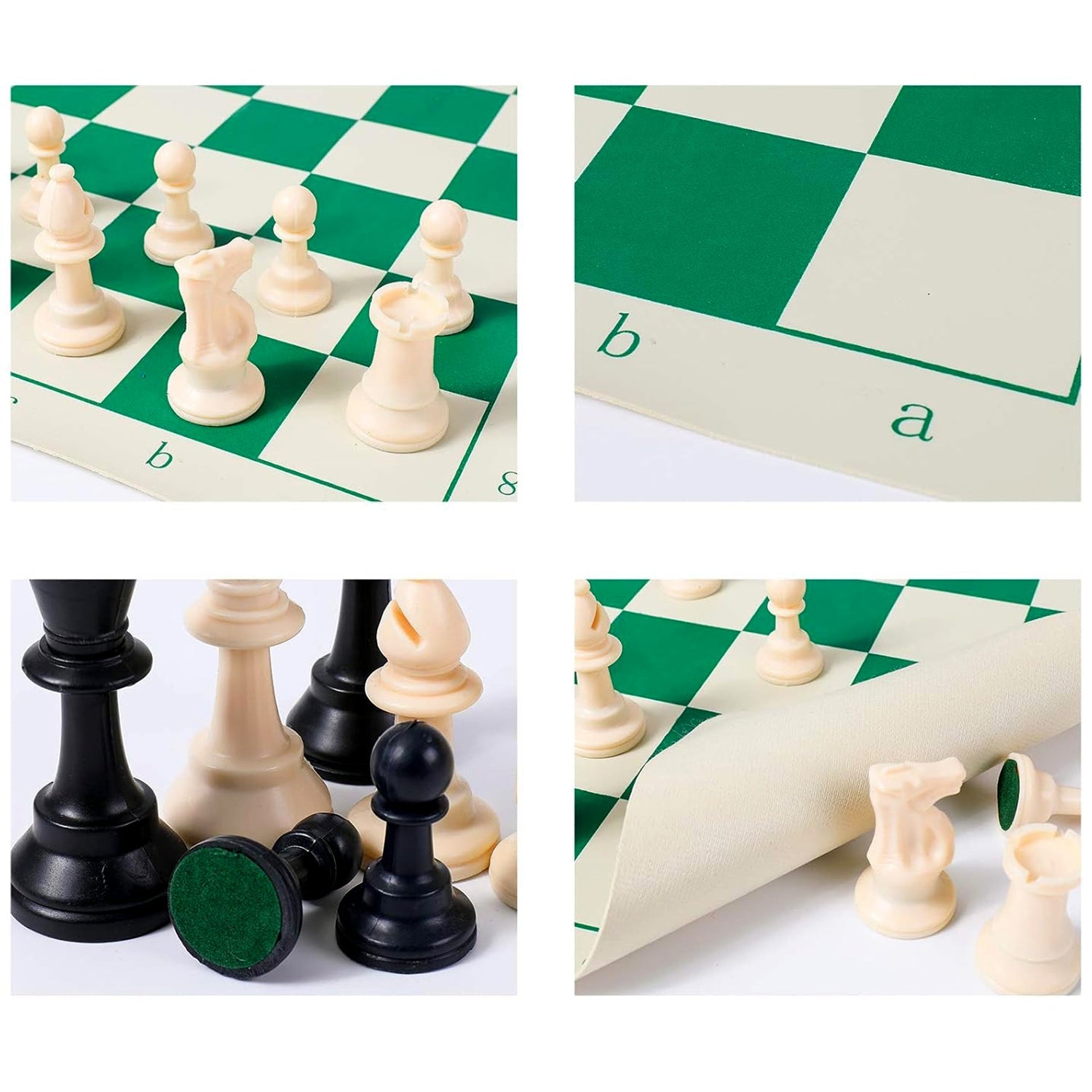 Portable Chess Set – Foldable, Travel-Friendly with Plastic Pieces