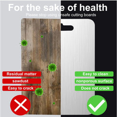 Stainless Steel Vegetable  Fruit Cutting Chopping Board (3120 Cm  1 Pc)