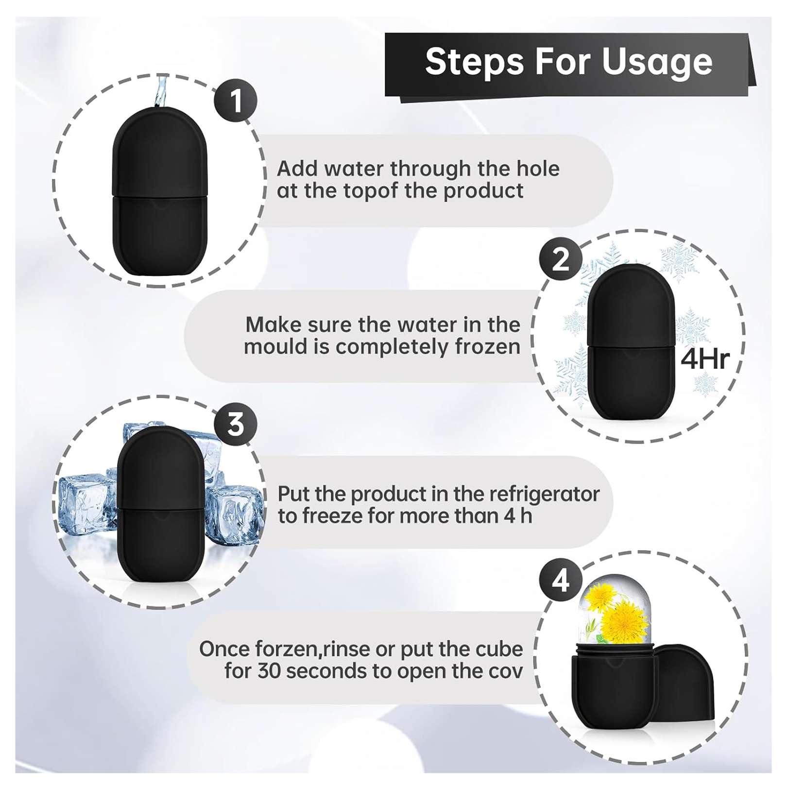 Ice Roller for Face – Reusable Facial Massager & Eye Relief | GlowForm