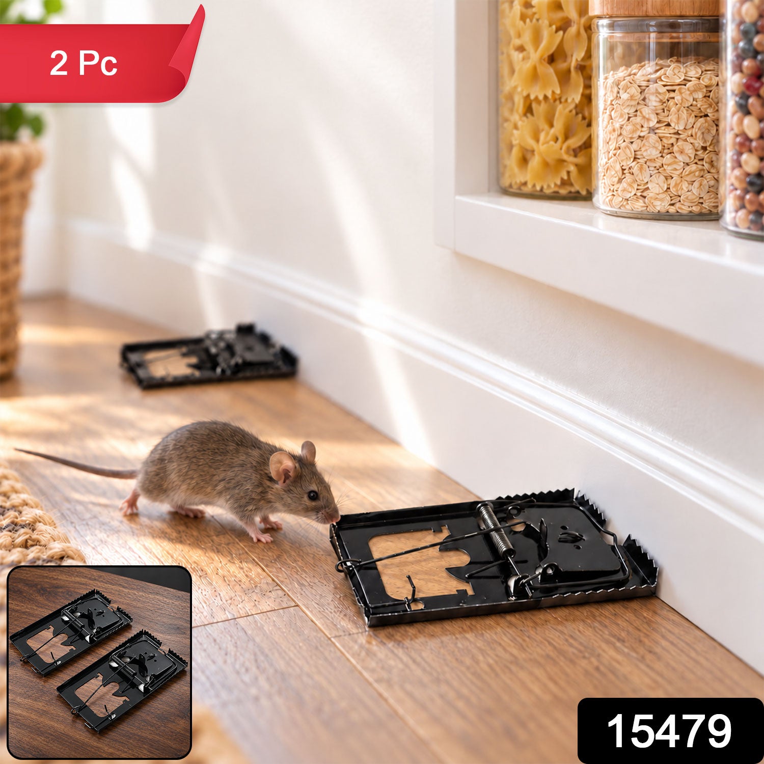 Mouse Trap Catcher Rodent Traps Mice Control Mice Snap Kill Trap (2 Pc)