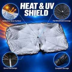 Windshield umbrella fold detail