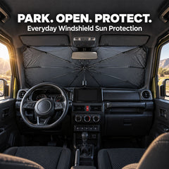 Car sun protection umbrella storage sleeve