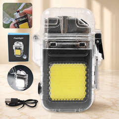 Electric Lighter Flashlight – USB Rechargeable 3-Mode COB | Indo Glow