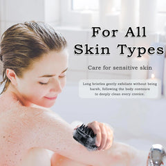 1348b Silicone Massage Bath Body Brush With Shampoo Dispenser