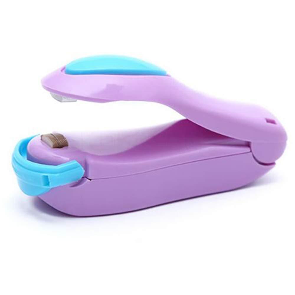 Side view of the compact portable mini heat bag sealer, emphasizing its ergonomic shape.
