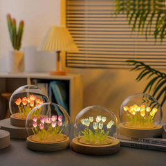 DIY Flower Dome LED Night Lamp Decorative Table Light Kit