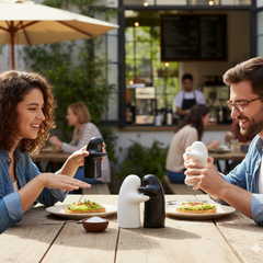 Ceramic Salt and Pepper Shakers – Modern Couple Design | Tidy Table