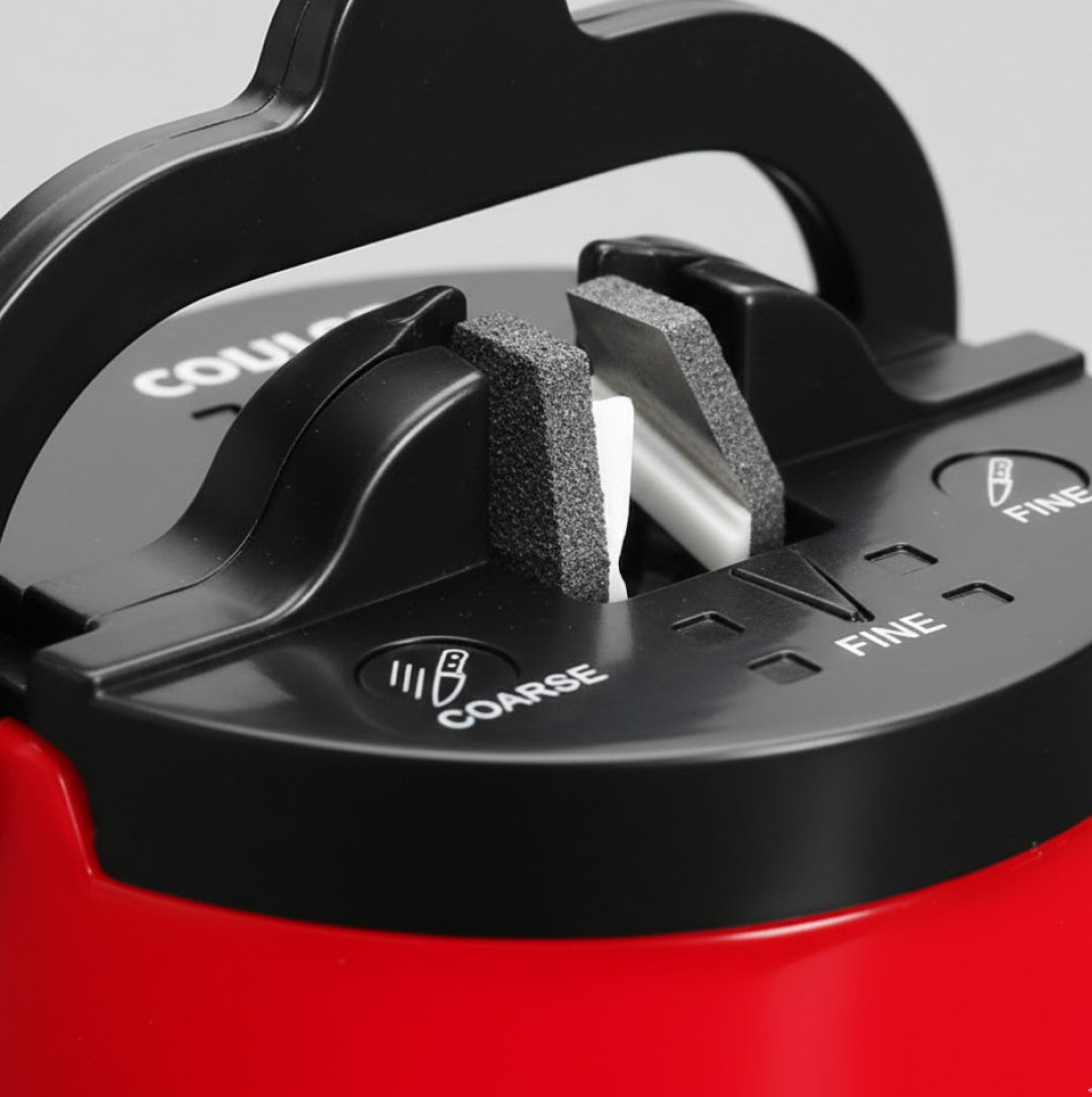 Manual Kitchen Knife Sharpener – 3-Stage Easy-Grip, knife sharpner
