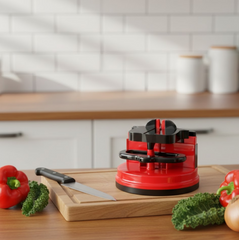 Manual Kitchen Knife Sharpener – 3-Stage Easy-Grip, knife sharpner