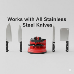 Manual Kitchen Knife Sharpener – 3-Stage Easy-Grip, knife sharpner