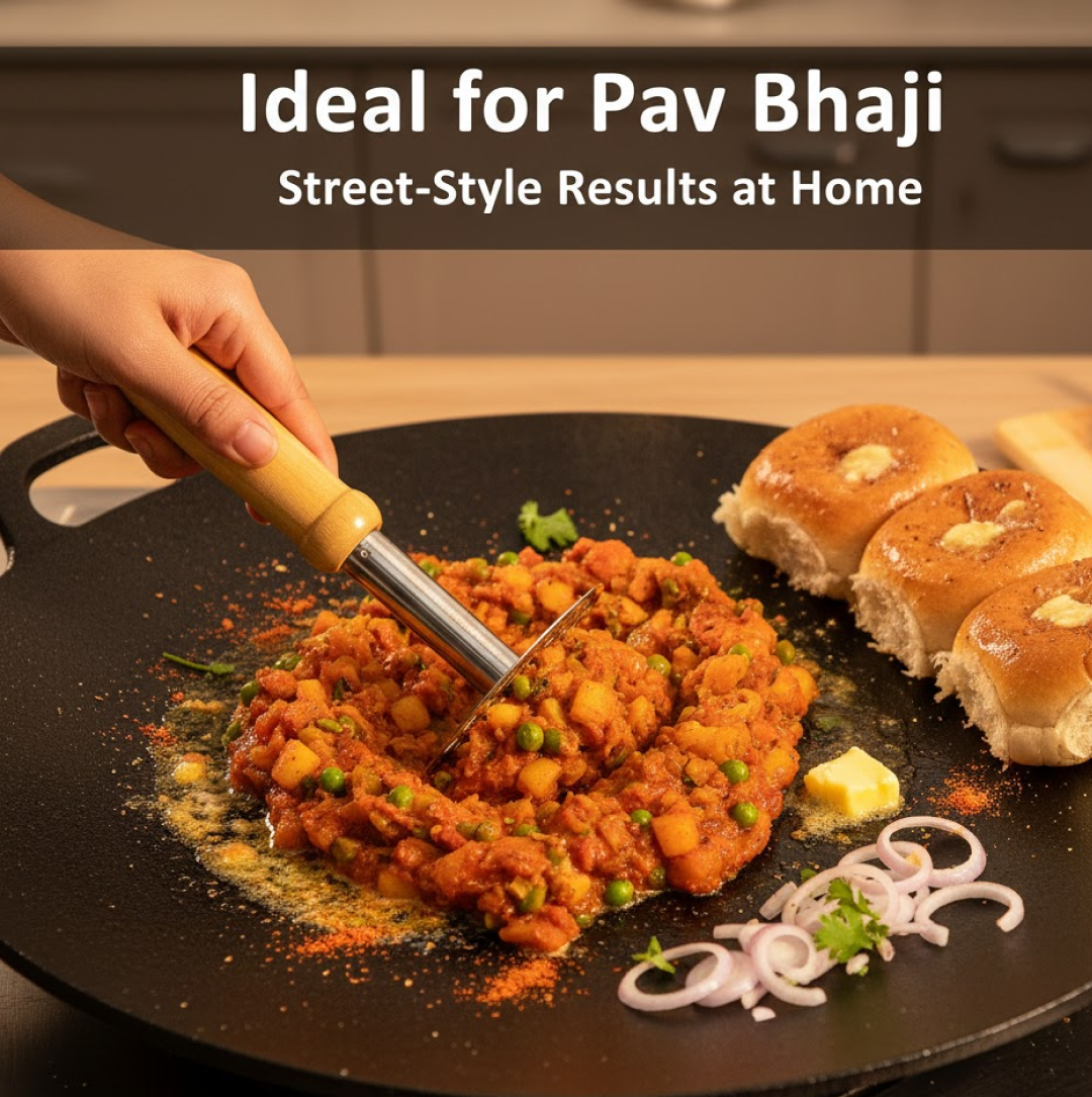Paubhaji Masher – Ergonomic Stainless Steel | GripChef