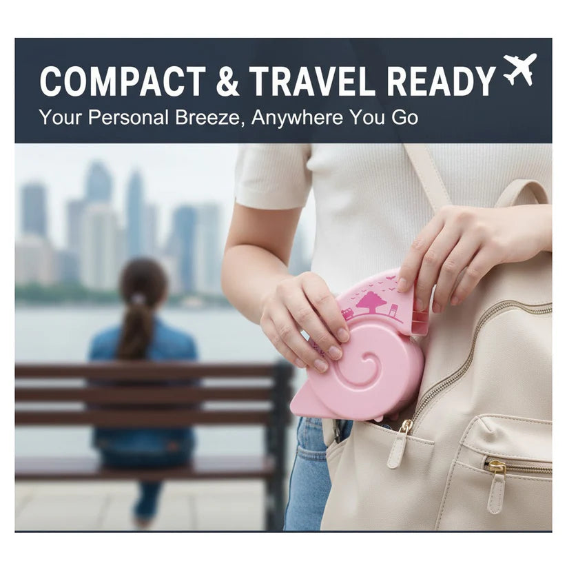 Cute USB Mini Desk Fan | Portable Rechargeable Silent Cooling Fan for Office & Bedroom
