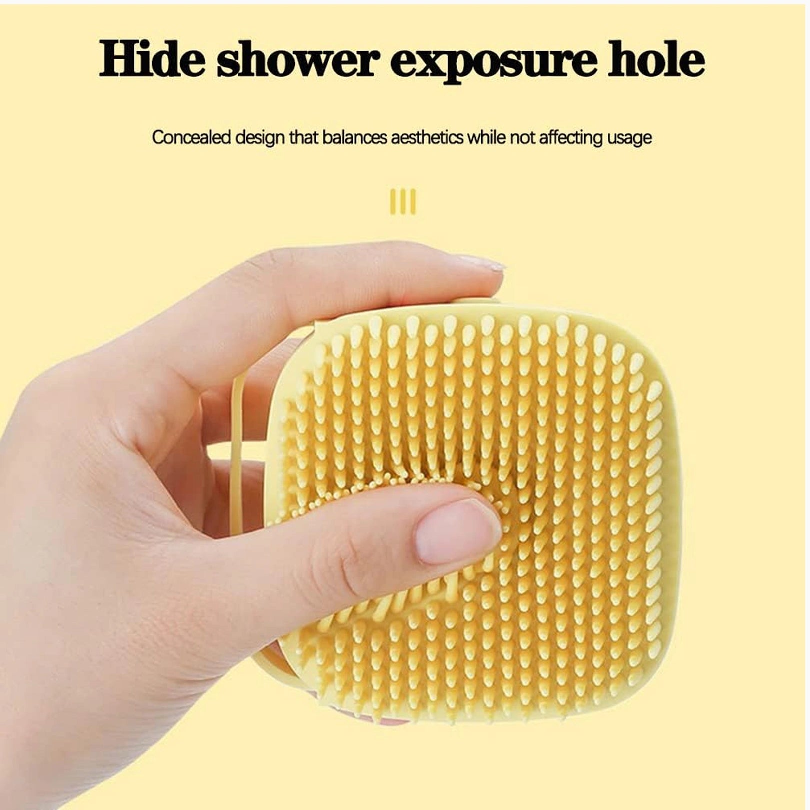 1348b Silicone Massage Bath Body Brush With Shampoo Dispenser