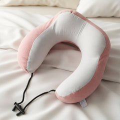 U Shaped Travel Neck Pillow with Adjustable Closure for Comfortable Trips