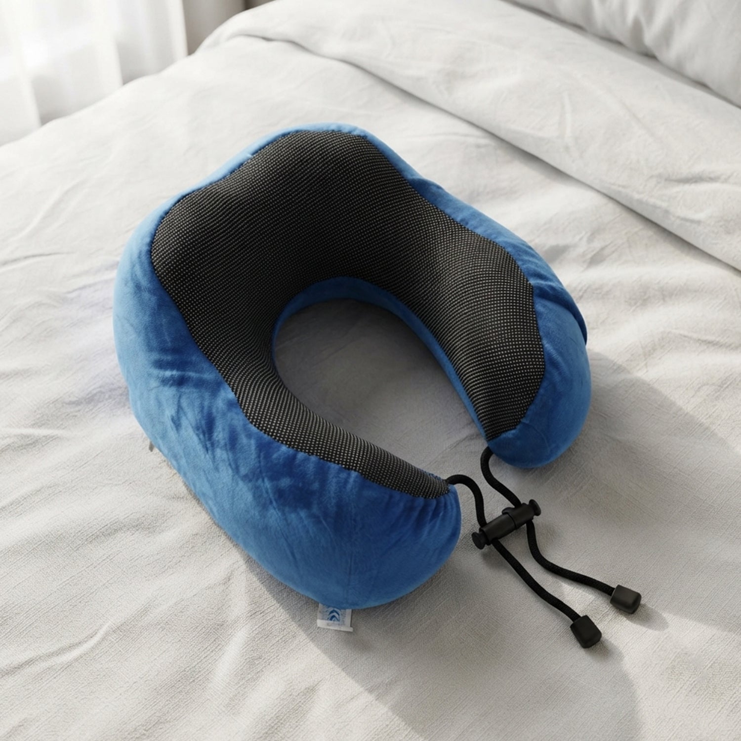 U Shaped Travel Neck Pillow with Adjustable Closure for Comfortable Trips