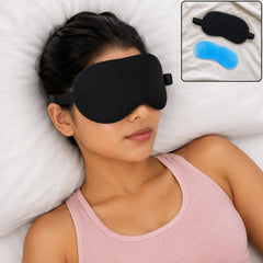 Reusable Cooling Gel Eye Mask with Soft Cover for Sleep and Relaxation