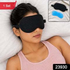 Reusable Cooling Gel Eye Mask with Soft Cover for Sleep and Relaxation