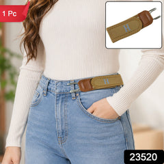 Women's Buckle Less Elastic Invisible Stretch Waist Belt for Jeans