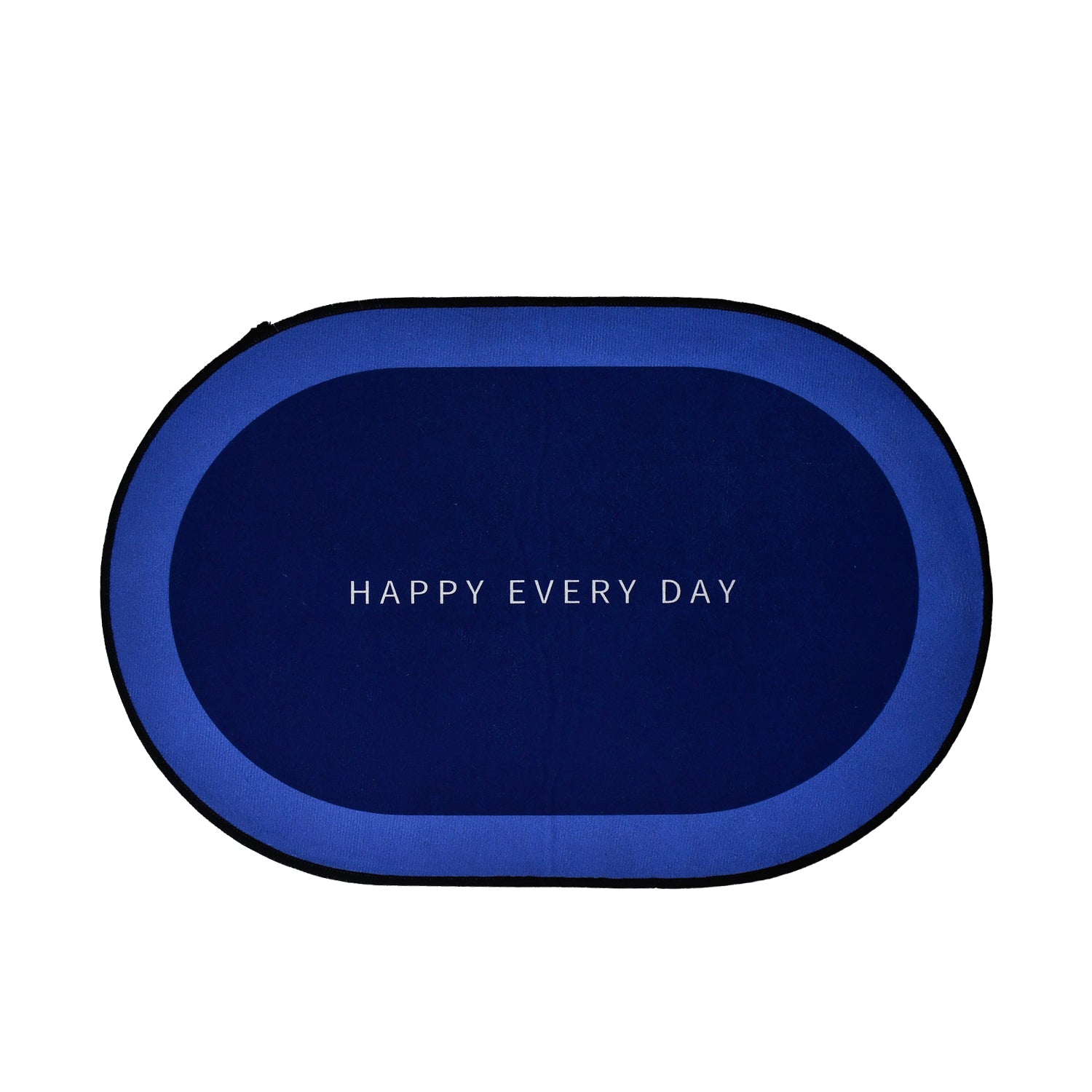Non-Slip Oval Bath Mat – Super Absorbent Soft Velvet Surface