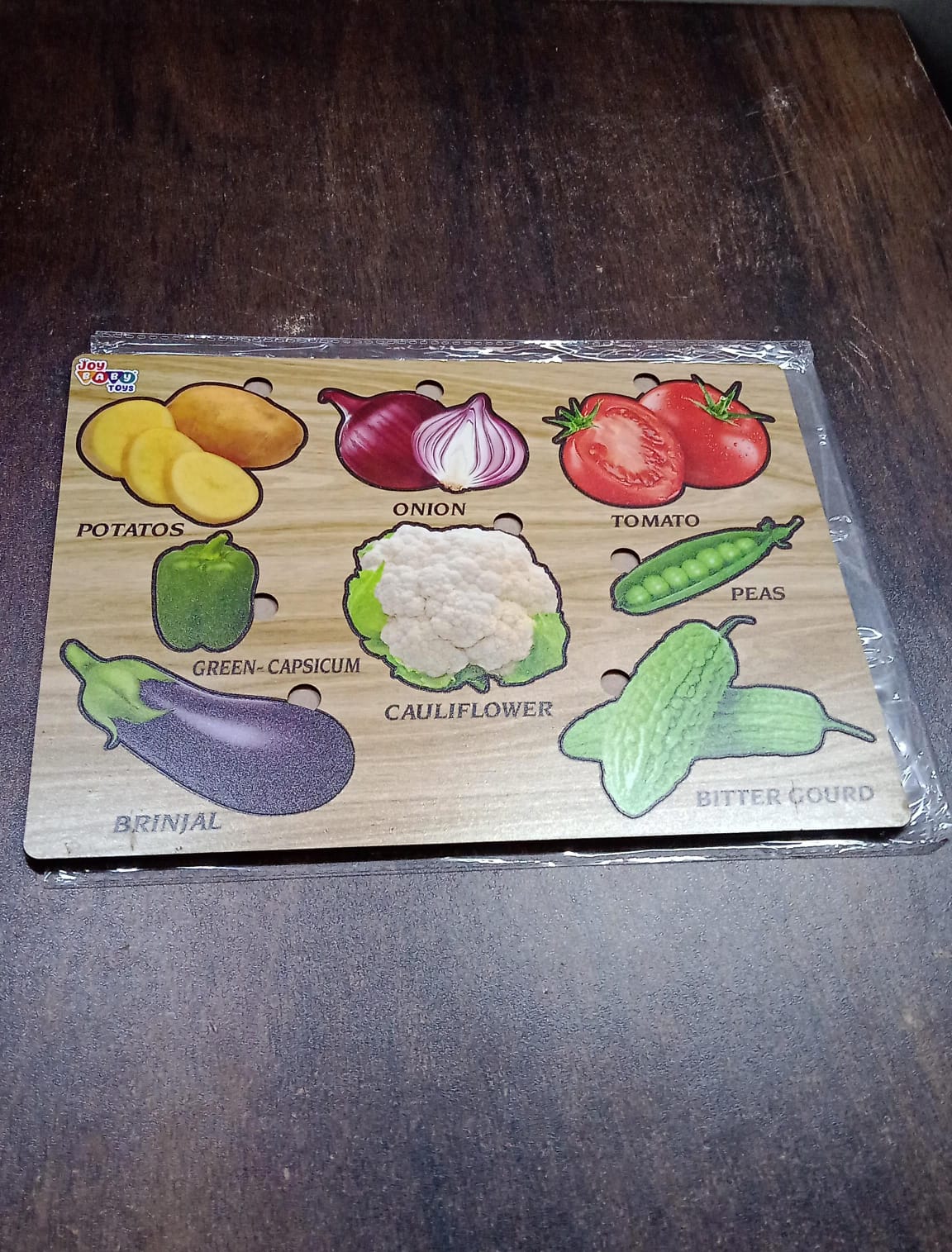 Wooden Vegetable Puzzle – Educational Toy for Toddlers | Inventive Play