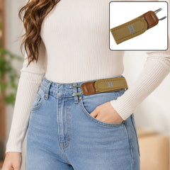 Women's Buckle Less Elastic Invisible Stretch Waist Belt for Jeans