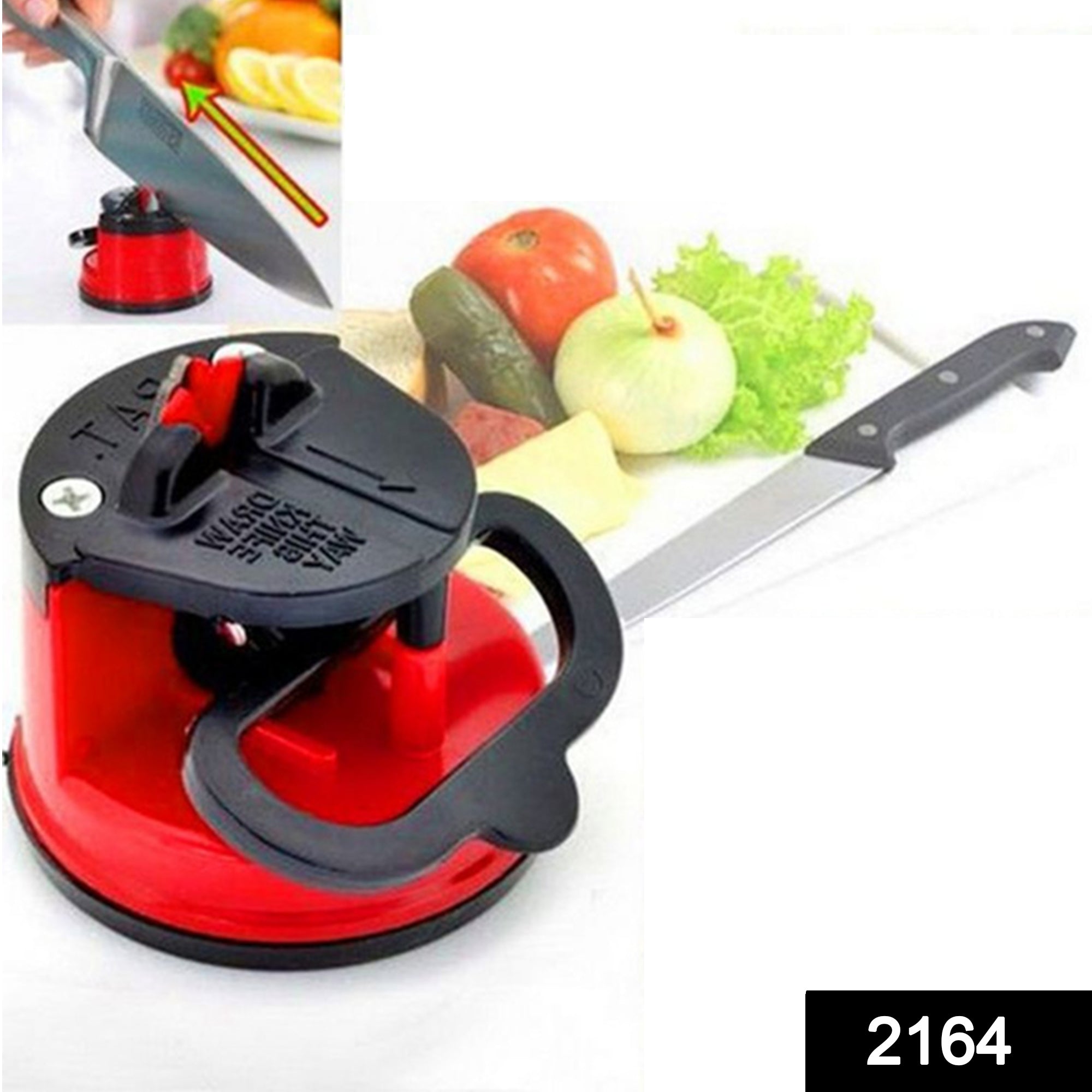 Manual Kitchen Knife Sharpener – 3-Stage Easy-Grip, knife sharpner