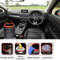 Foldable Storage Bucket for Home, Kitchen, Car, and Outdoor Use | Compact & Durable Multiuse Water Container 4L Capacity