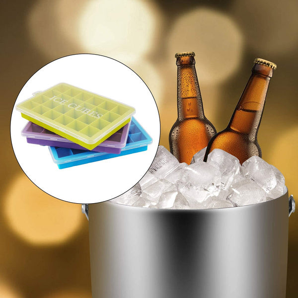 Silicone Ice Cube Tray – 24-Cavity Flexible & Stackable | ChillPour