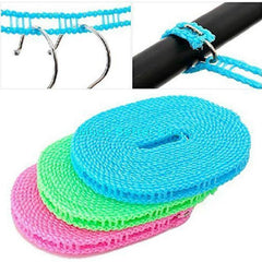 Nylon Clothesline – 5m Windproof Rope with Hooks | BathNova