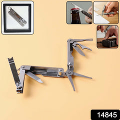 Multipurpose Pocket Tool Kit – Stainless Steel 8-in-1 Compact Design