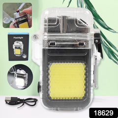 Electric Lighter Flashlight – USB Rechargeable 3-Mode COB | Indo Glow