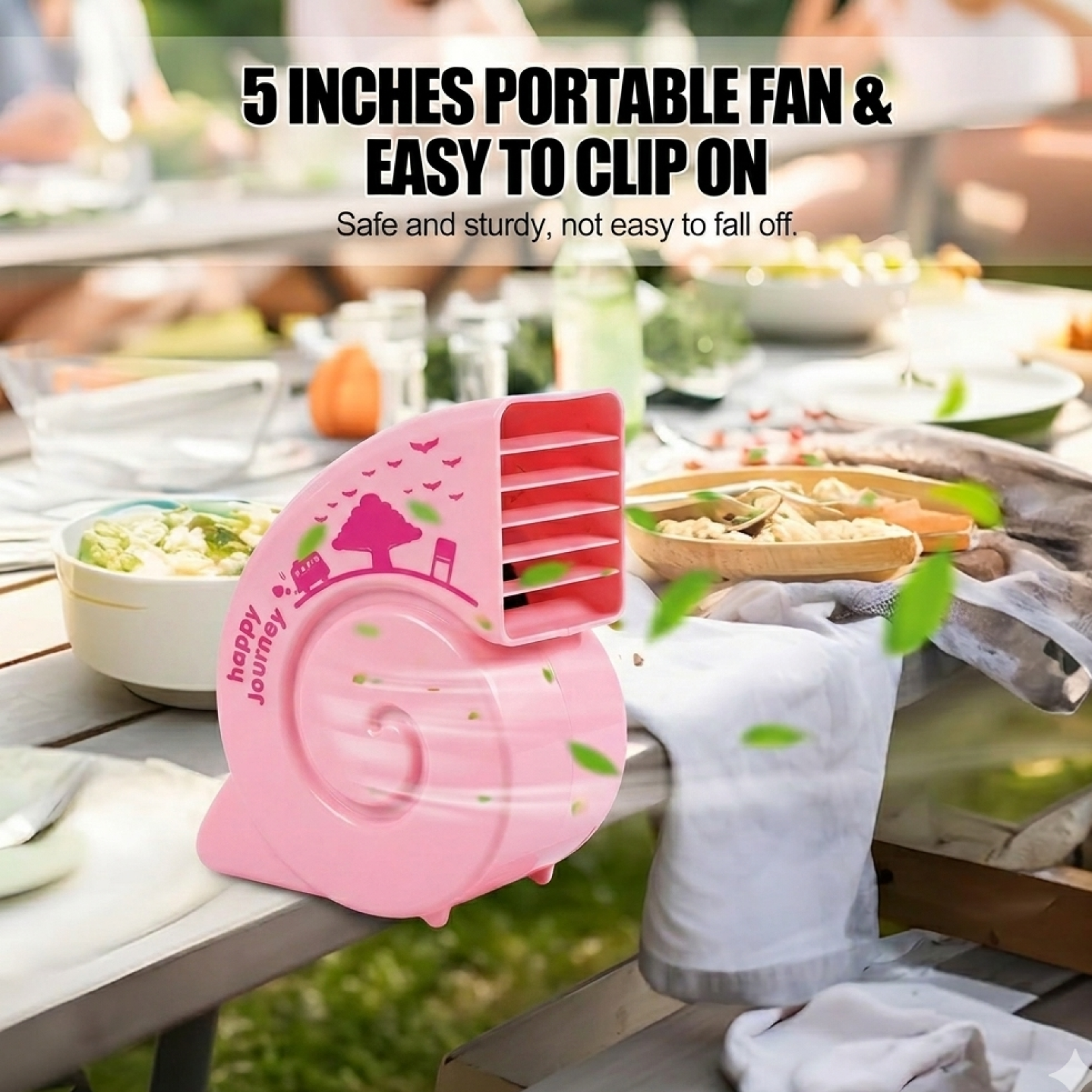 Cute USB Mini Desk Fan | Portable Rechargeable Silent Cooling Fan for Office & Bedroom