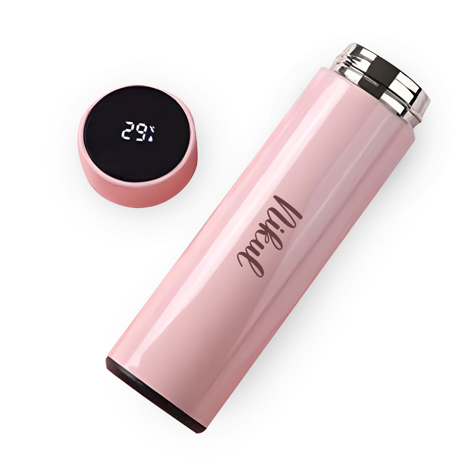 Detailed view of the smart water bottle's features and specifications.