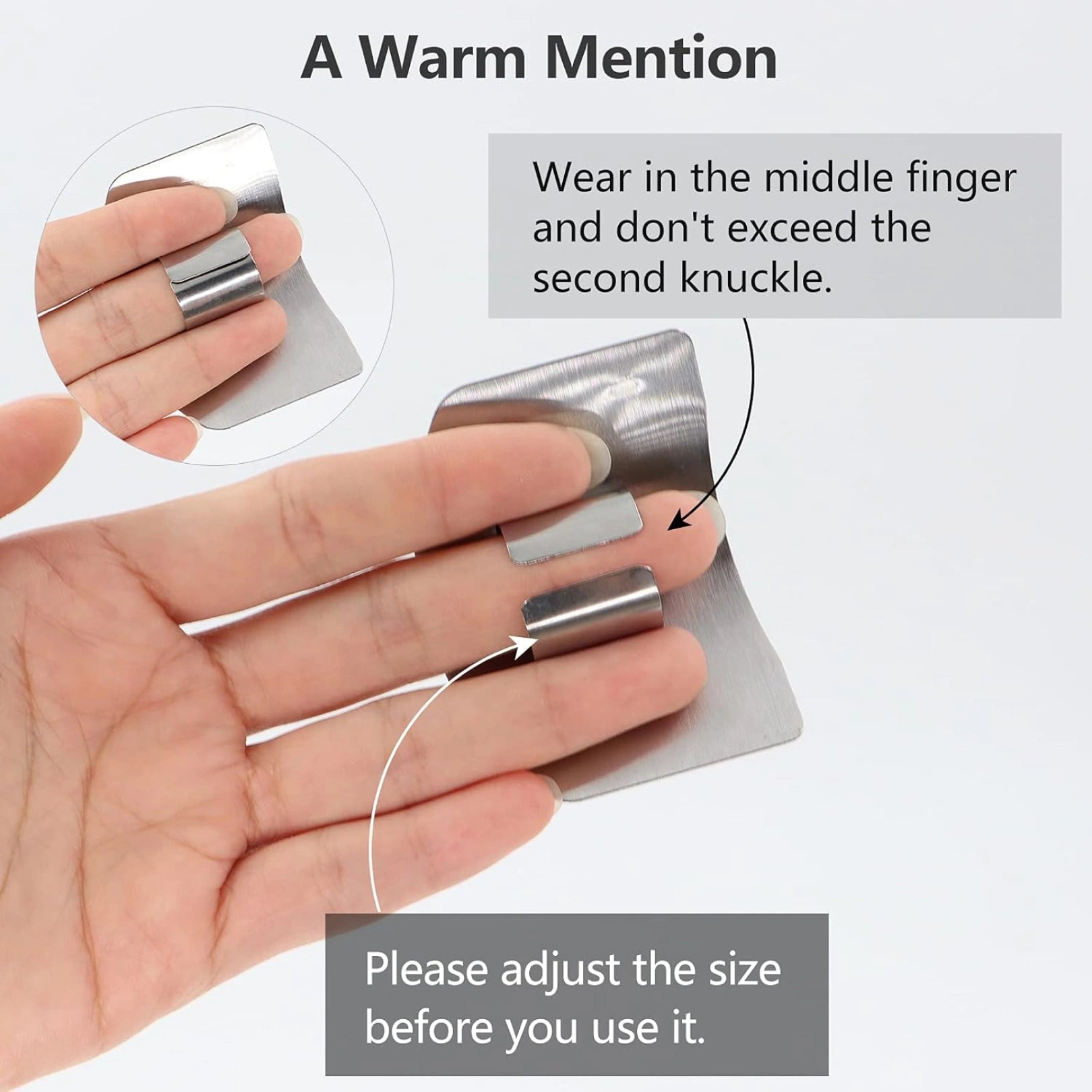2265 Stainless Steel Finger Guard Cutting Protector