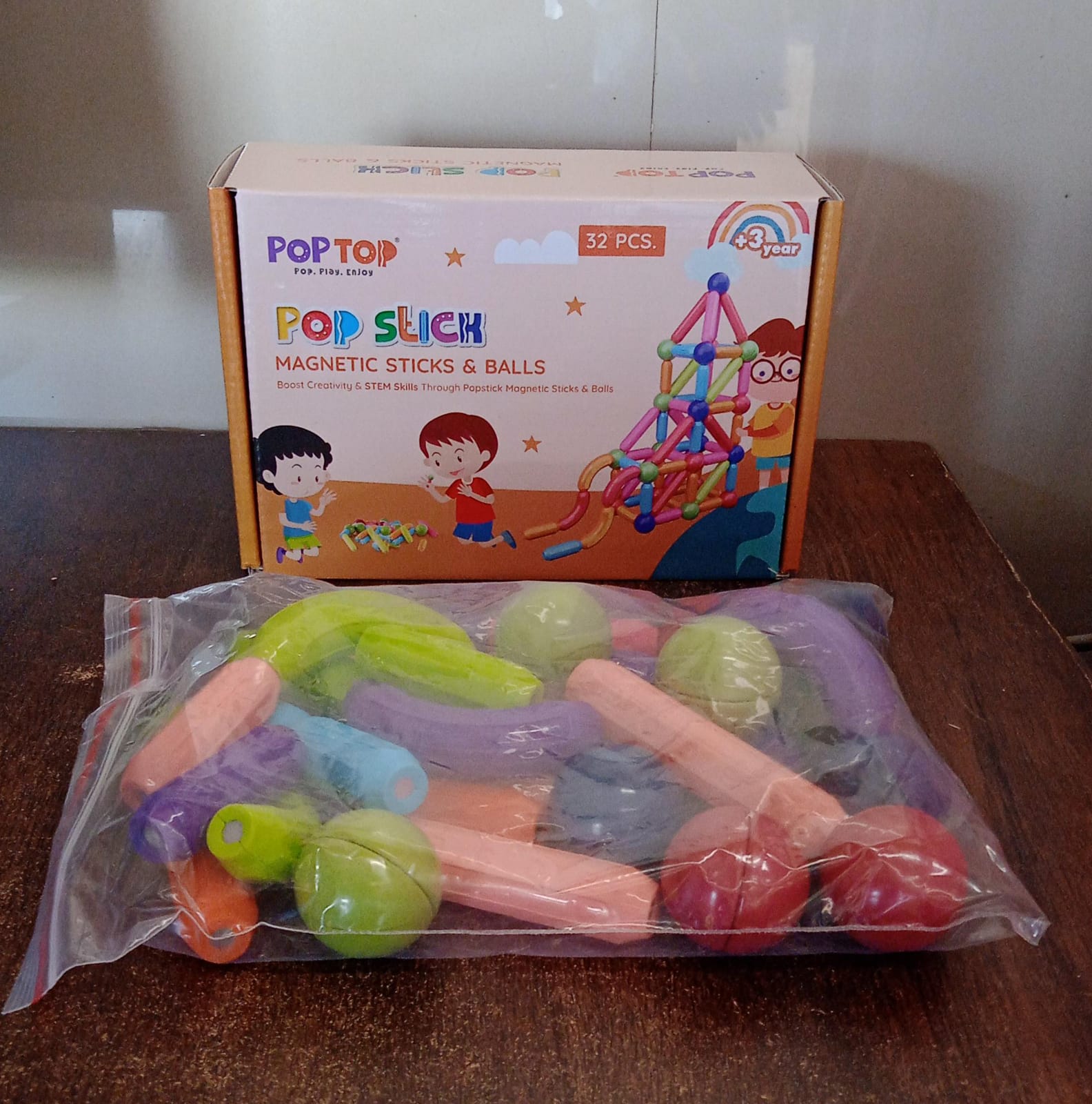 Magnetic Sticks Building Blocks – Creative STEM Toy for Kids