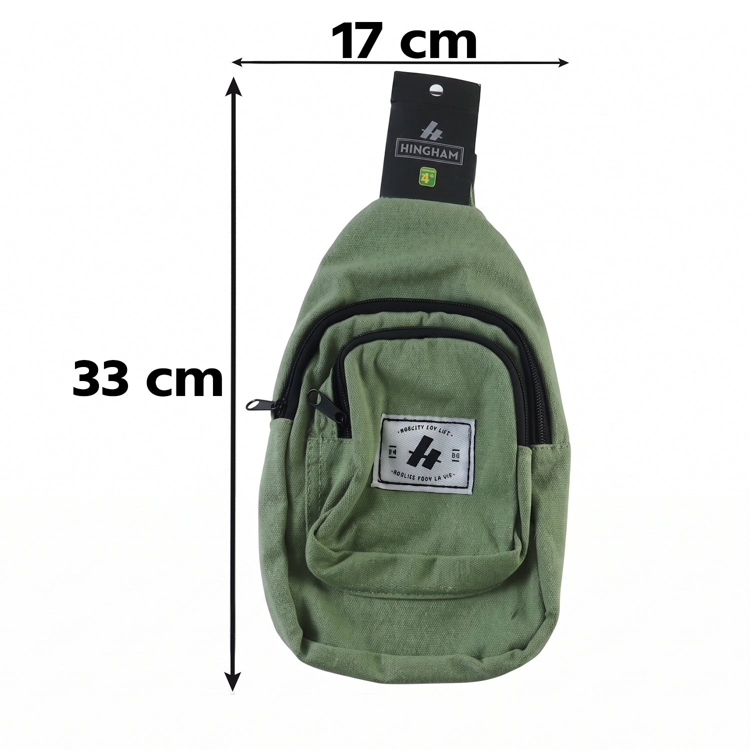 Kids Multi Pocket Sling Crossbody Chest Bag Canvas Bag for Little Boys Girls