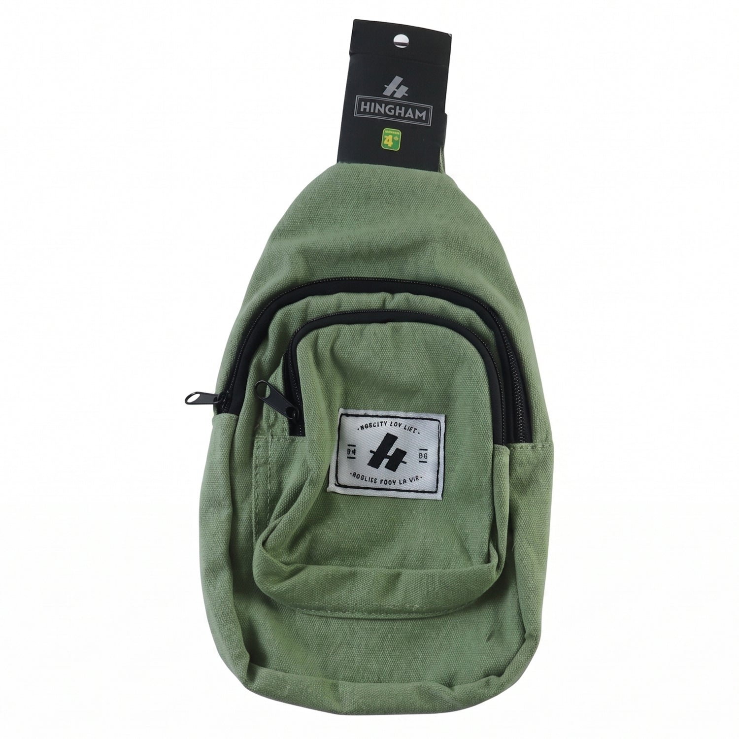 Kids Multi Pocket Sling Crossbody Chest Bag Canvas Bag for Little Boys Girls
