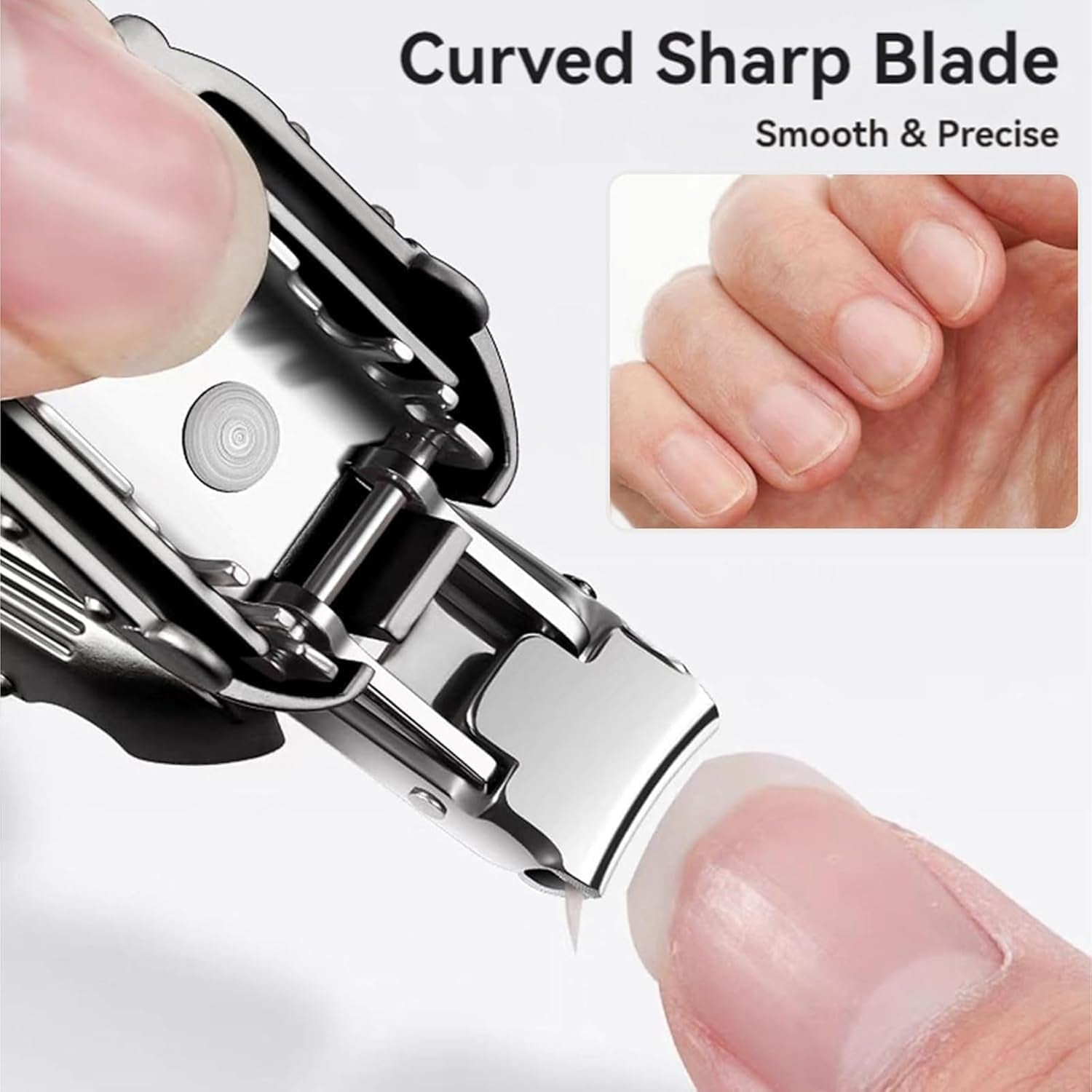 Keychain Nail Clipper – Mini Folding Stainless Steel Nail Cutter with Built-in Nail File | Portable Pocket Manicure Tool for Travel (Multicolor, 1 Pc)