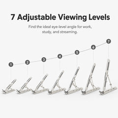 Multi-Position Adjustable Tablet, Mobile & Laptop Stand | Ergonomic Bracket Holder with Foldable Legs & High-Quality Fibre (1 Pc)
