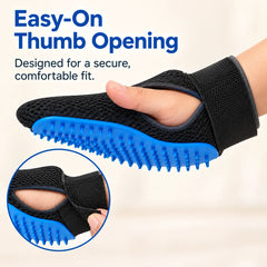 Pet Grooming Glove -nbsp Humanized Descending Brush Glove (1 Pc)